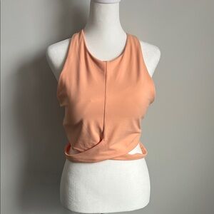 Athleta Peach Sleeveless Women's Bra Crop Top